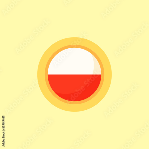 Poland, Thuringia, Tyrol or Upper Austria - Circular Flag photo