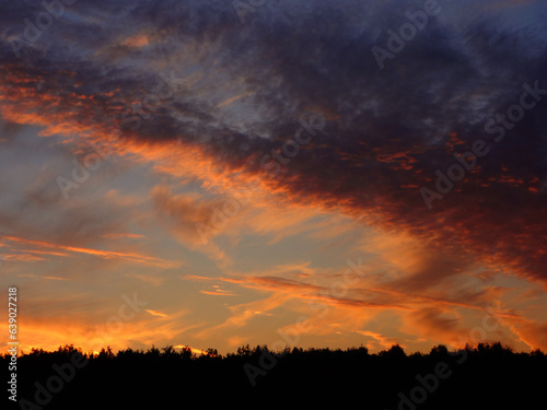 sunset in the clouds