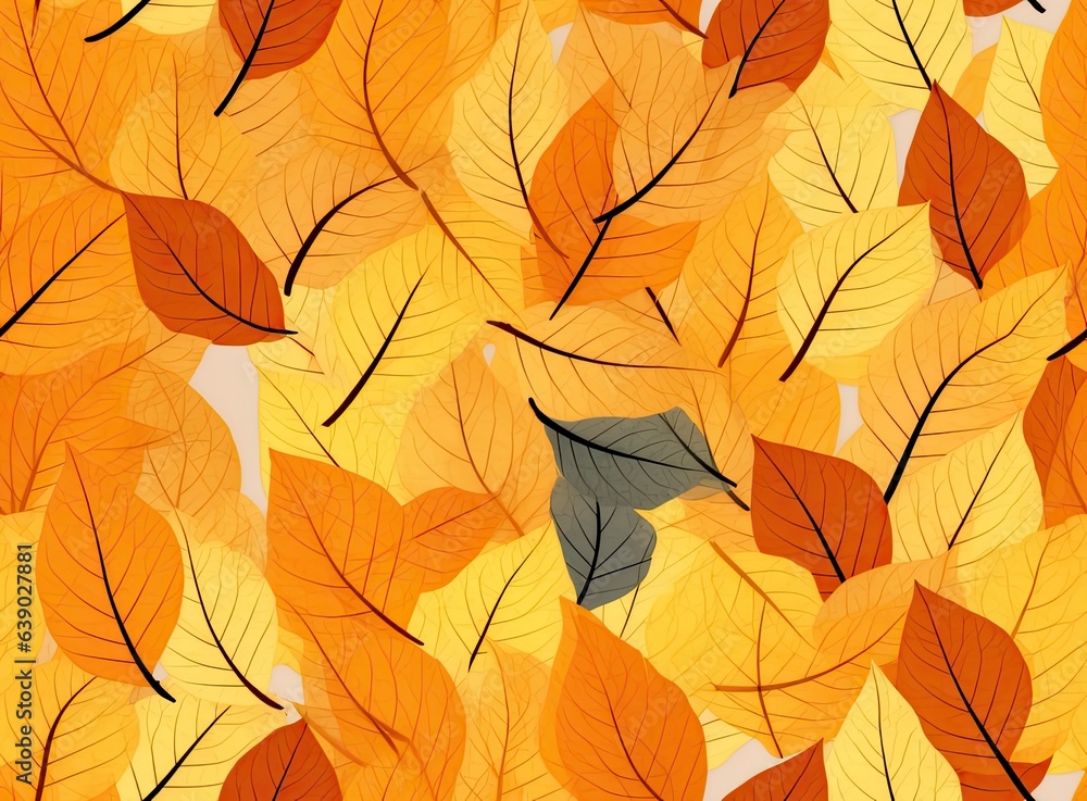 Maple leaves background SEAMLESS PATTERN. SEAMLESS WALLPAPER.