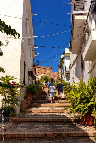 Acceso castillo de Salobreña, Granada, España