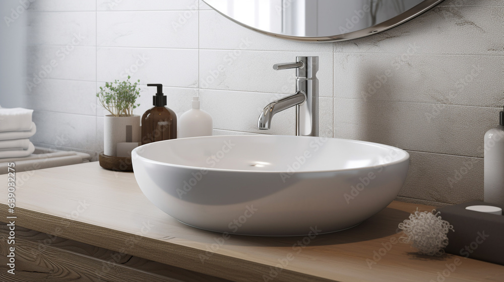 Fototapeta premium modern bathroom sink