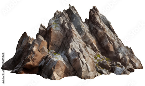 mountains and hill transparent background . Created using generative AI tools