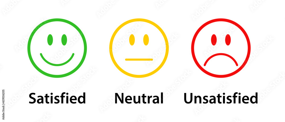 Fototapeta premium Satisfaction rating scale