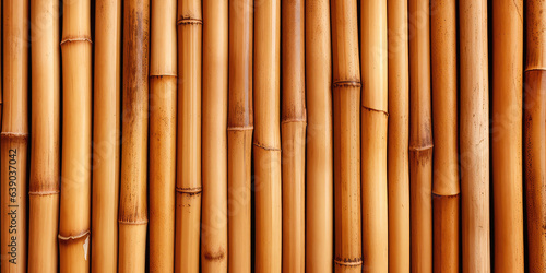Bamboo pattern. Background with many bamboo  natural texture and knots of the bamboo stem.