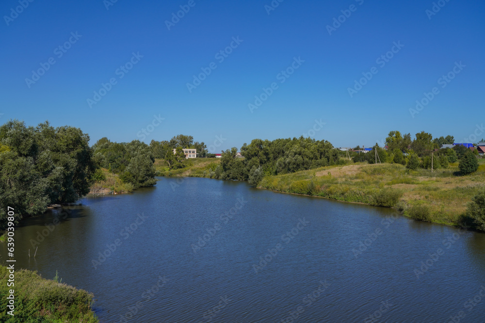 Landscape overlooking the river