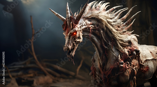 Demonic Zombie Cave Horse © callmedelete