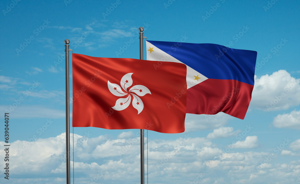 Philippines and Hong Kong flag Philippines and Hong Kong flag