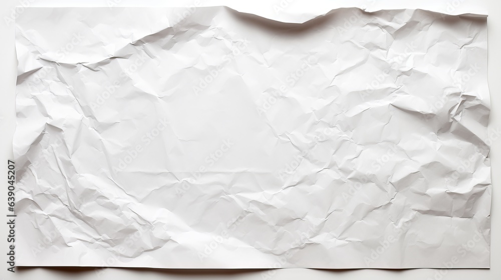 Obraz premium Photo of a white paper that has been cut in half