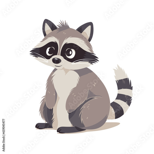 Raccoon Vector Cute Raccoon Cartoon Symbol © Gejiart