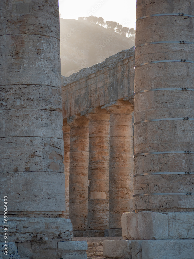 scorcio dell'antico tempio di Segesta, in provincia di Trapani