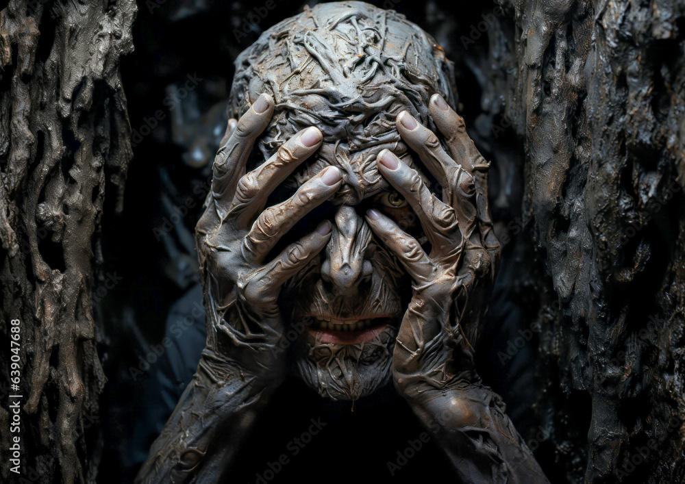 Desperate man in despair Desperate man in despair