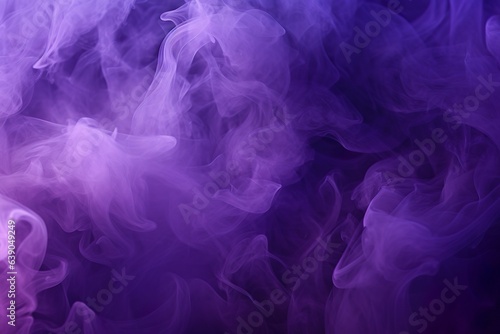 Abstract purple smoke mist fog on particles embers background   Generative AI