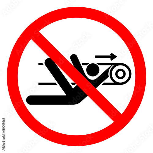 Injury Hazard Nip Hazard Symbol Sign, Vector Illustration, Isolate On White Background Label .EPS10