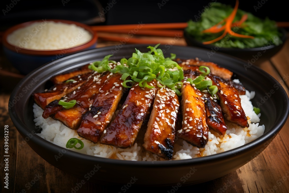 Fototapeta premium Pork and Rice