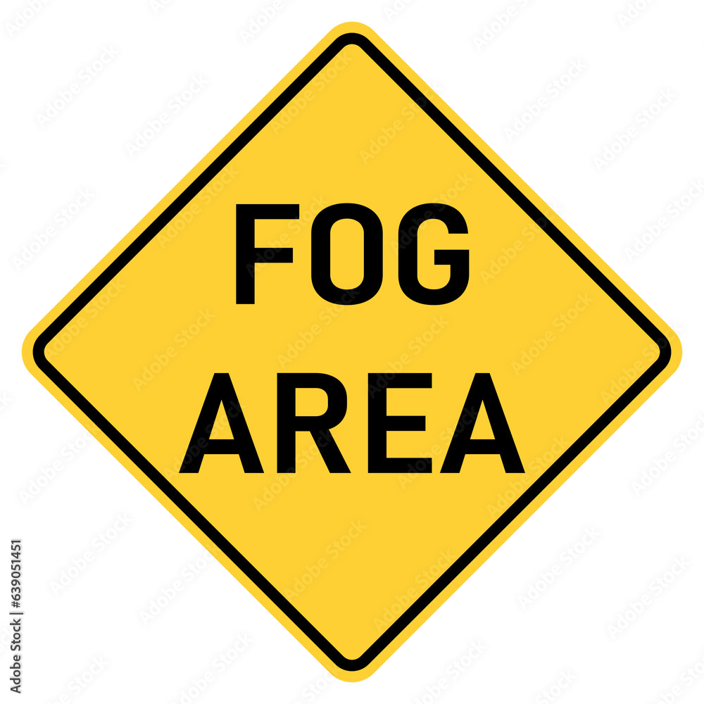 Transparent png image Vector graphic of a usa Fog Area highway sign. It consists of the wording Fog Area within a black and yellow square tilted to 45 degrees Transparent png image Vector graphic of a usa Fog Area highway sign. It consists of the wording Fog Area within a black and yellow square tilted to 45 degrees
