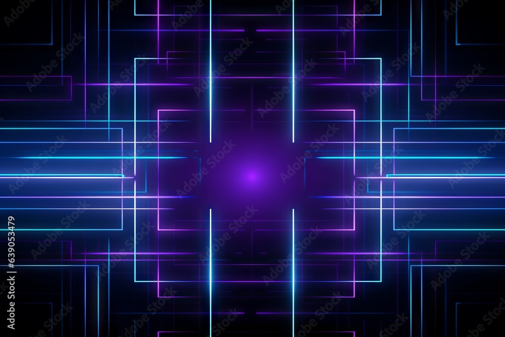 flowing lights and lines dance in the dark, Generative AI flowing lights and lines dance in the dark, Generative AI