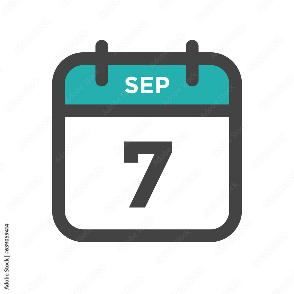 September 7 Calendar Day or Calender Date for Deadlines or Appointment September 7 Calendar Day or Calender Date for Deadlines or Appointment