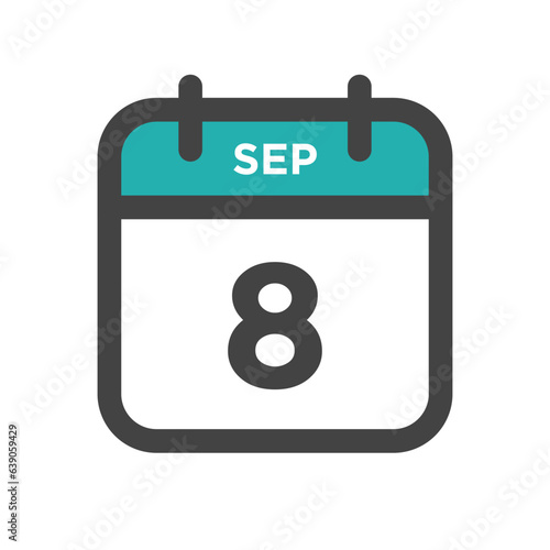 September 8 Calendar Day or Calender Date for Deadlines or Appointment