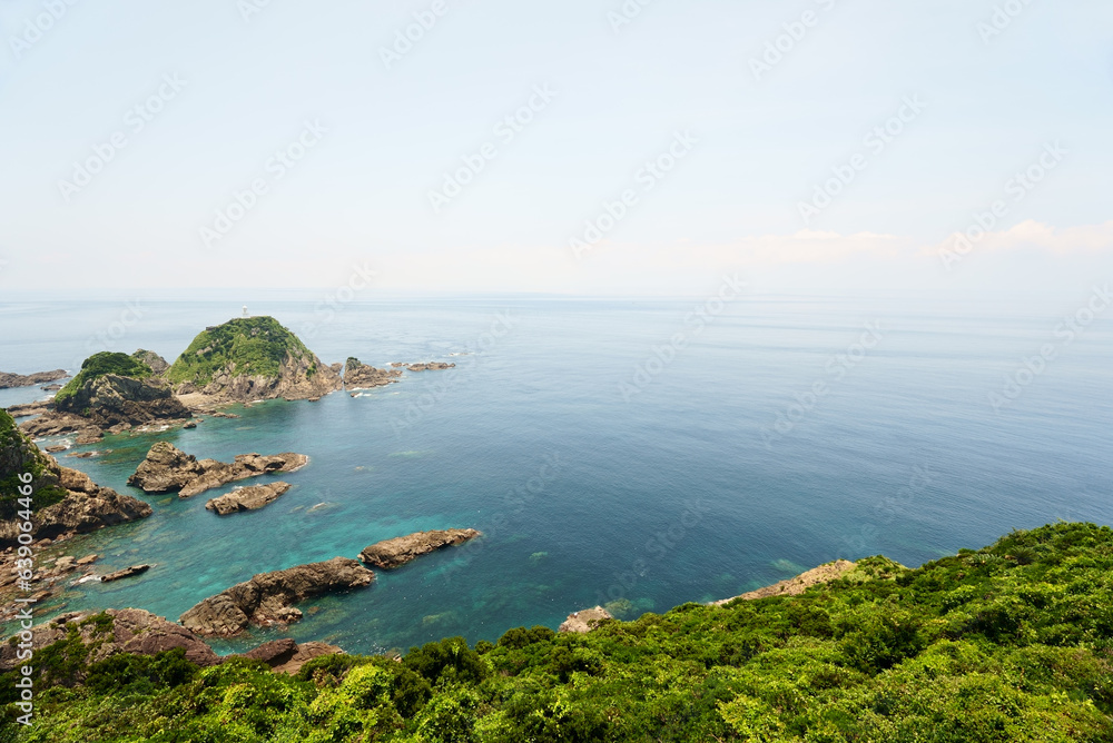 佐多岬の美しい海の景色