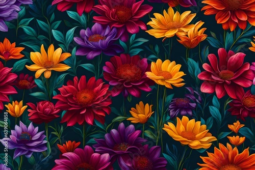 floral background Generated Ai