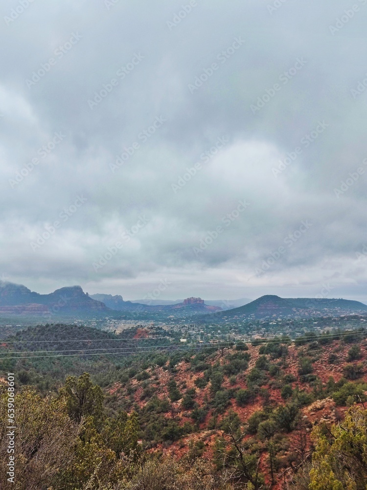 Fotografie Scenic Landscape with Moutains
