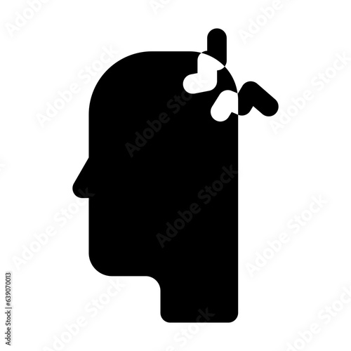 headache icon line style