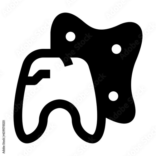 tooth germs icon line style