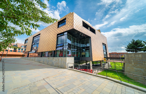 Exterior of The Hive,University of Worcester Library building,Worcester,Worcestershire,England,UK. photo