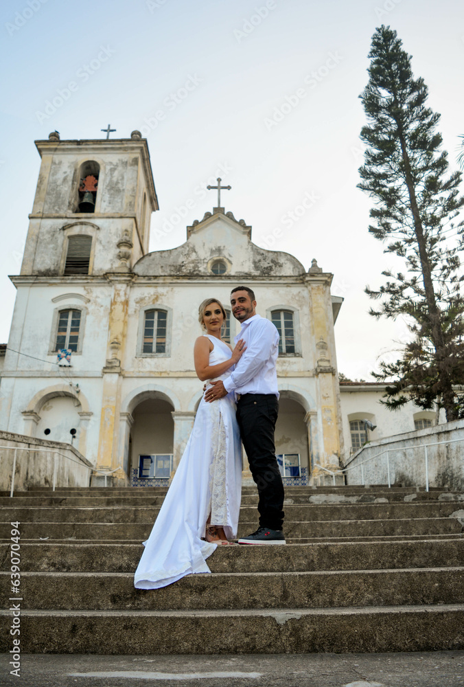 Obraz premium couple at sunset
