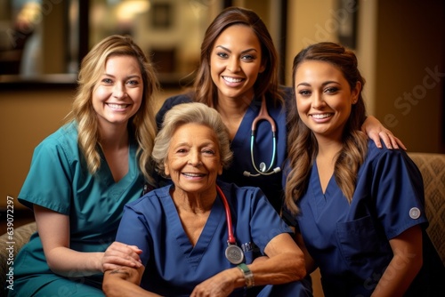 Group of nurse and doctor in a hospital. Healthcare and medicine.