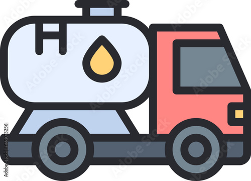 Oil truck icon