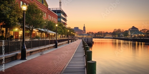 Wilmington, North Carolina, USA at the Riverwalk
