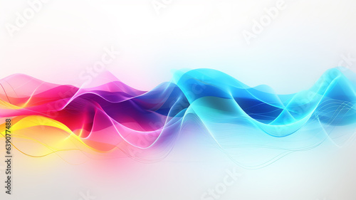 dynamic sound wave realistic 3d vector illustration on white background.