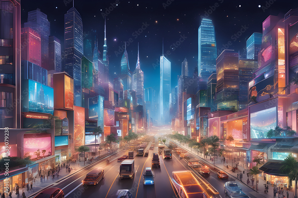 city street at night
generative AI