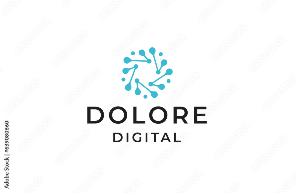 Abstract Digital connection technology logo. Simple tech design. Modern bright flow shape icon for construction technology or logo template for digital communication Abstract Digital connection technology logo. Simple tech design. Modern bright flow shape icon for construction technology or logo template for digital communication