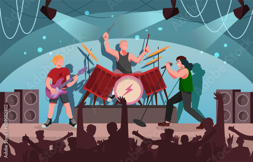 Rock music concert