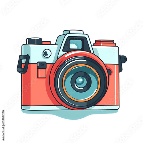 DSLR Camera Illustration Clipart 