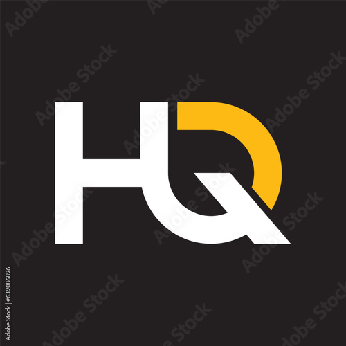 HQ letter logo vector icon illustration