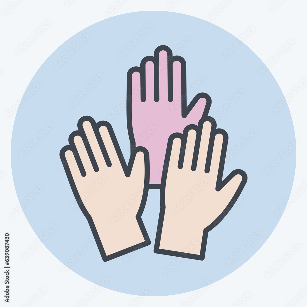 Icon Emergency. related to Volunteering symbol. color mate style. Help and support. friendship Icon Emergency. related to Volunteering symbol. color mate style. Help and support. friendship