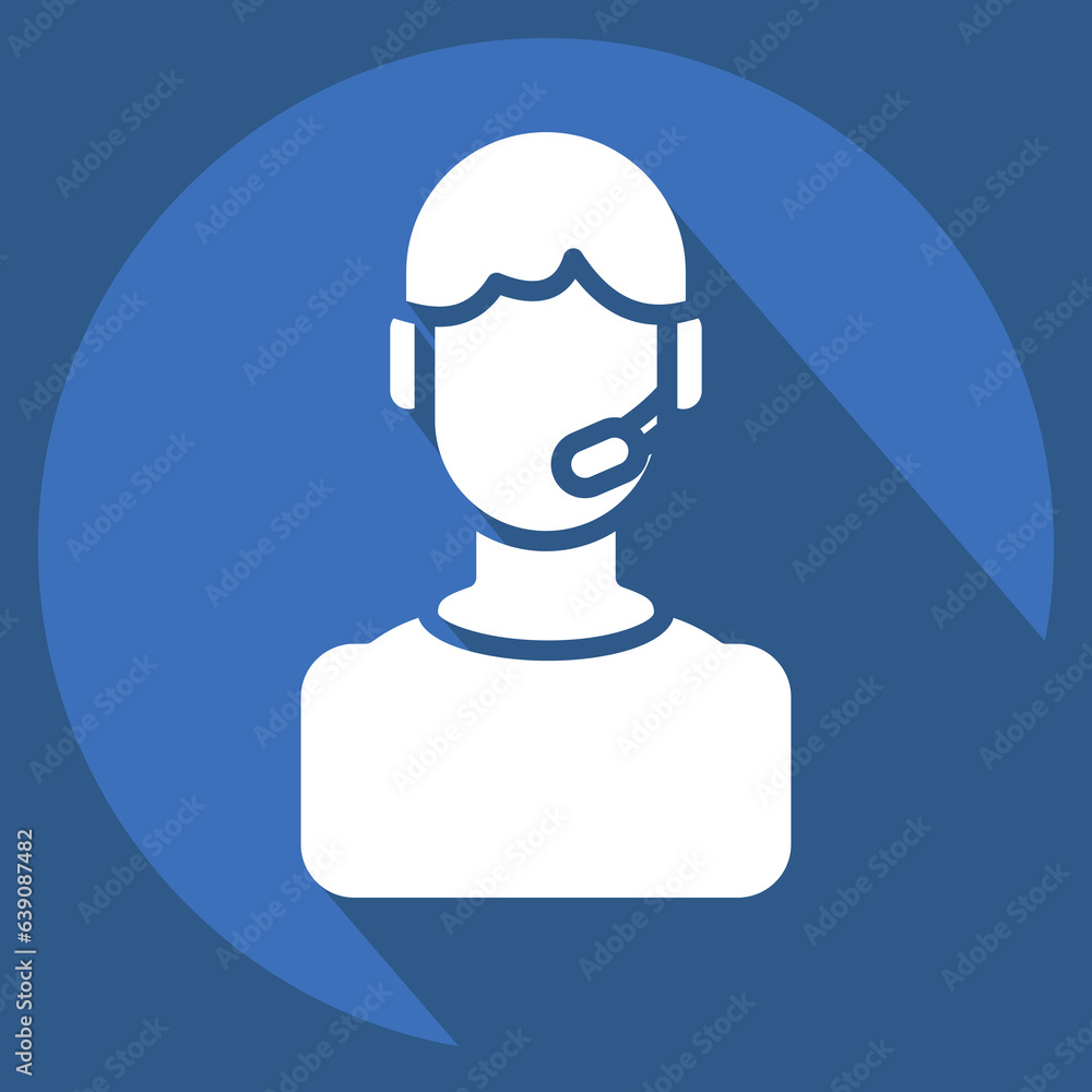 Icon Support. related to Volunteering symbol. long shadow style. Help and support. friendship Icon Support. related to Volunteering symbol. long shadow style. Help and support. friendship