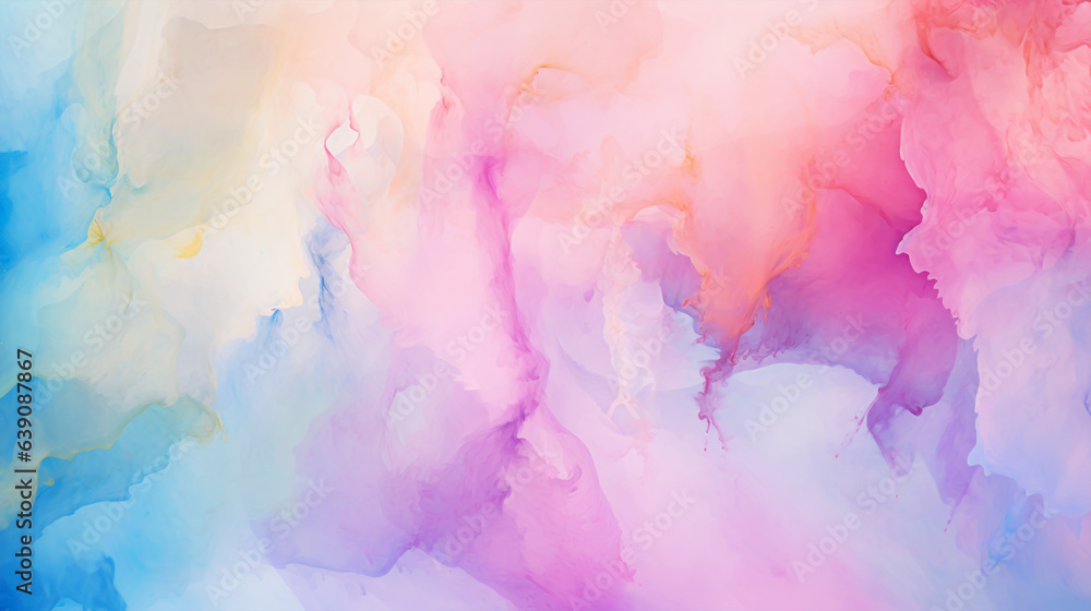 Abstract watercolor background. Digital art painting. Colorful texture.