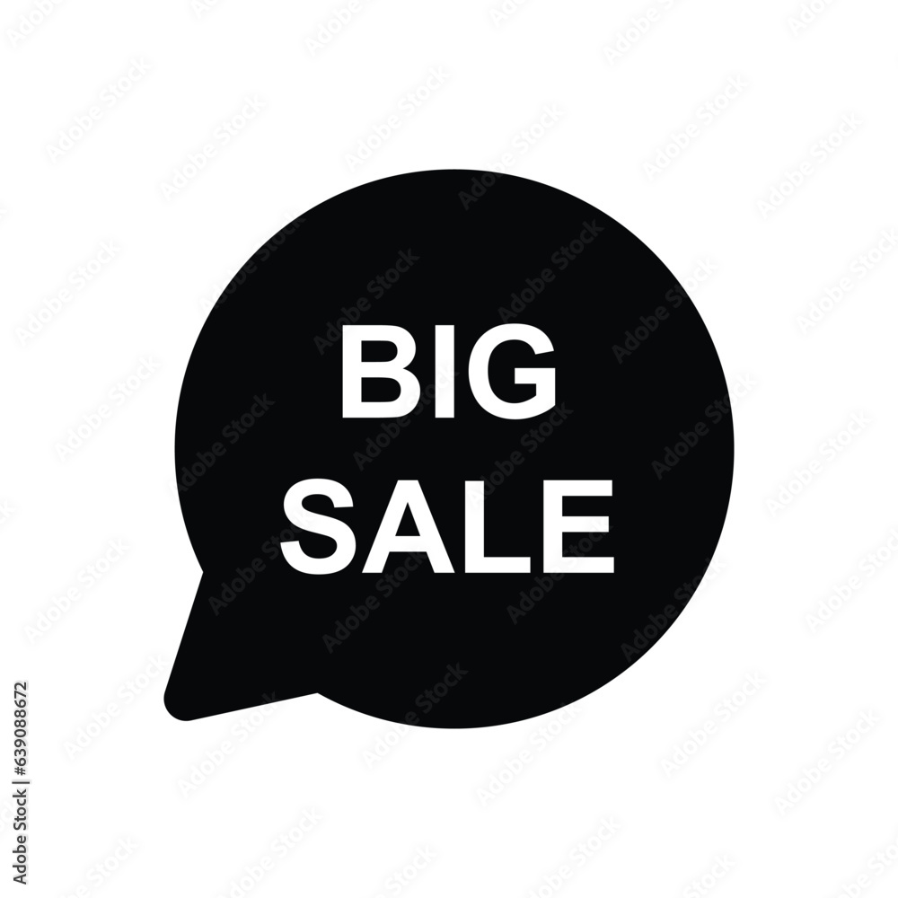 big sale promotion speech bubble icon vector big sale promotion speech bubble icon vector