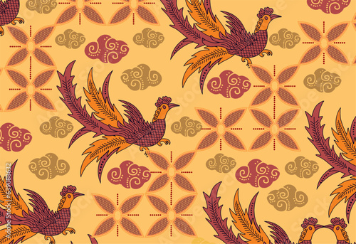 Batik Indonesian: is a technique of wax-resist dyeing applied to whole cloth, or cloth made using this technique originated from Indonesia.
