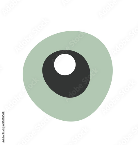 an green eyeball