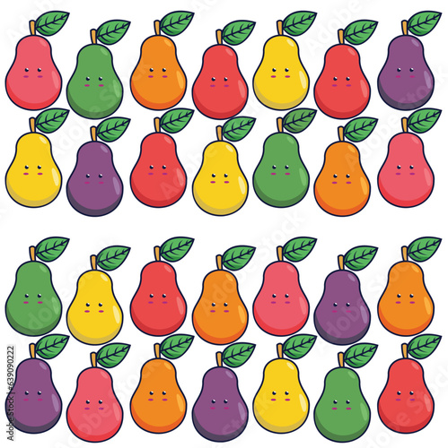 pattren frute pear vector illustration photo