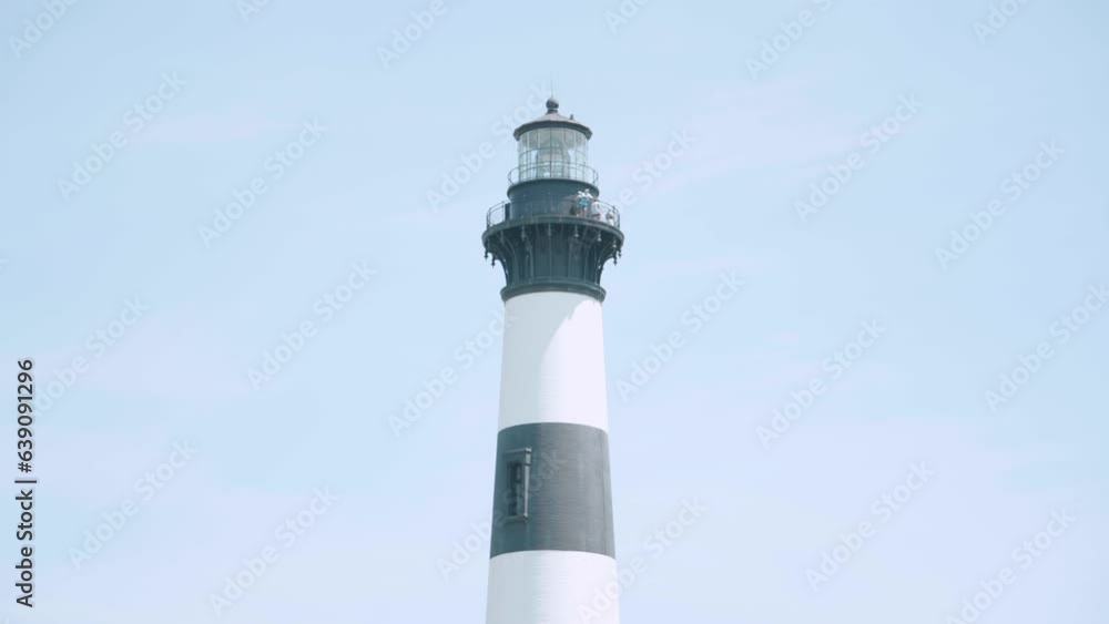 People on Top of Lighthouse on Bodie Island, Outer Banks of North Carolina USA People on Top of Lighthouse on Bodie Island, Outer Banks of North Carolina USA