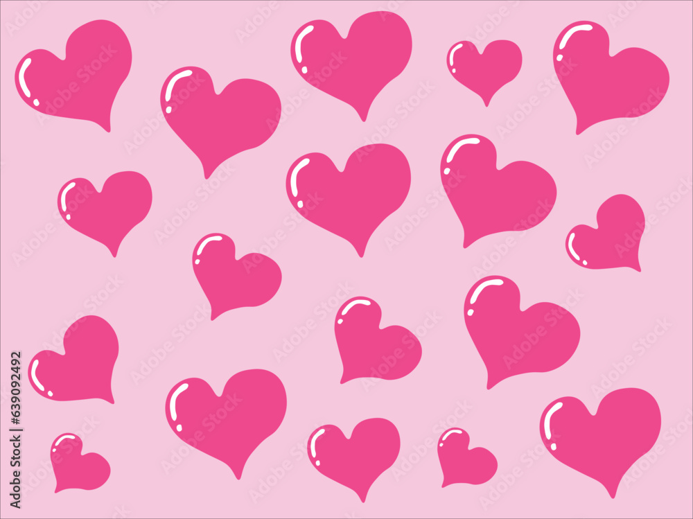 design background love heart template