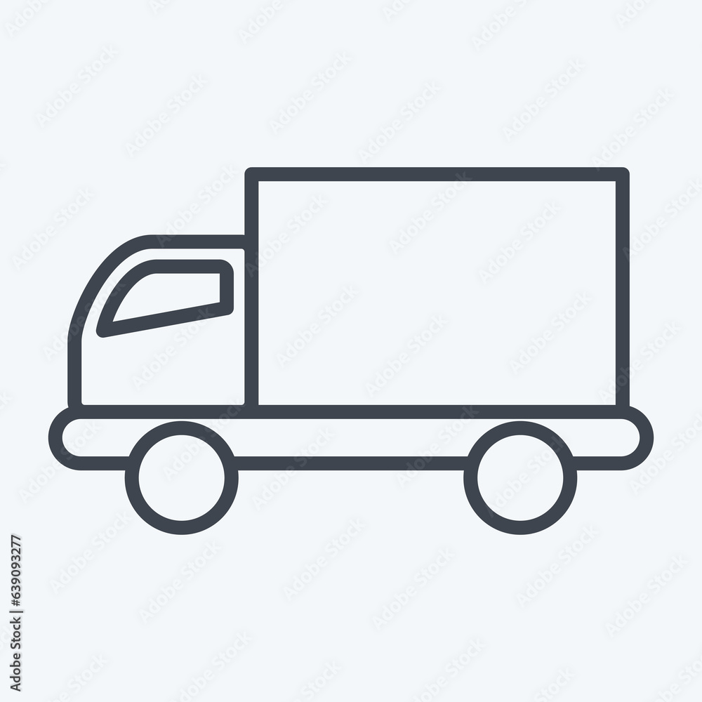 Icon Delivery. related to Online Store symbol. line style. simple illustration. shop Icon Delivery. related to Online Store symbol. line style. simple illustration. shop