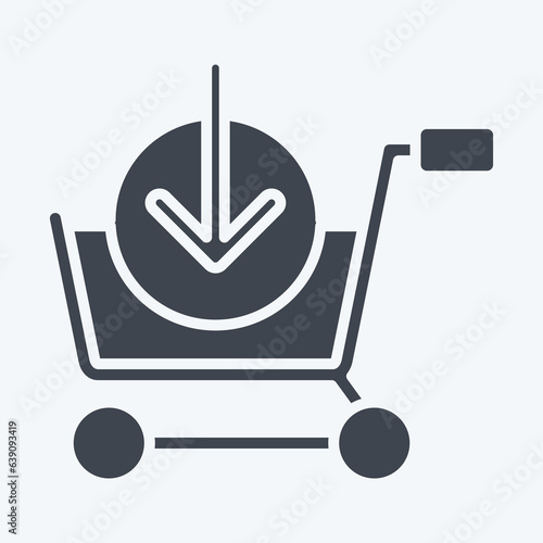Icon Download. related to Online Store symbol. glyph style. simple illustration. shop