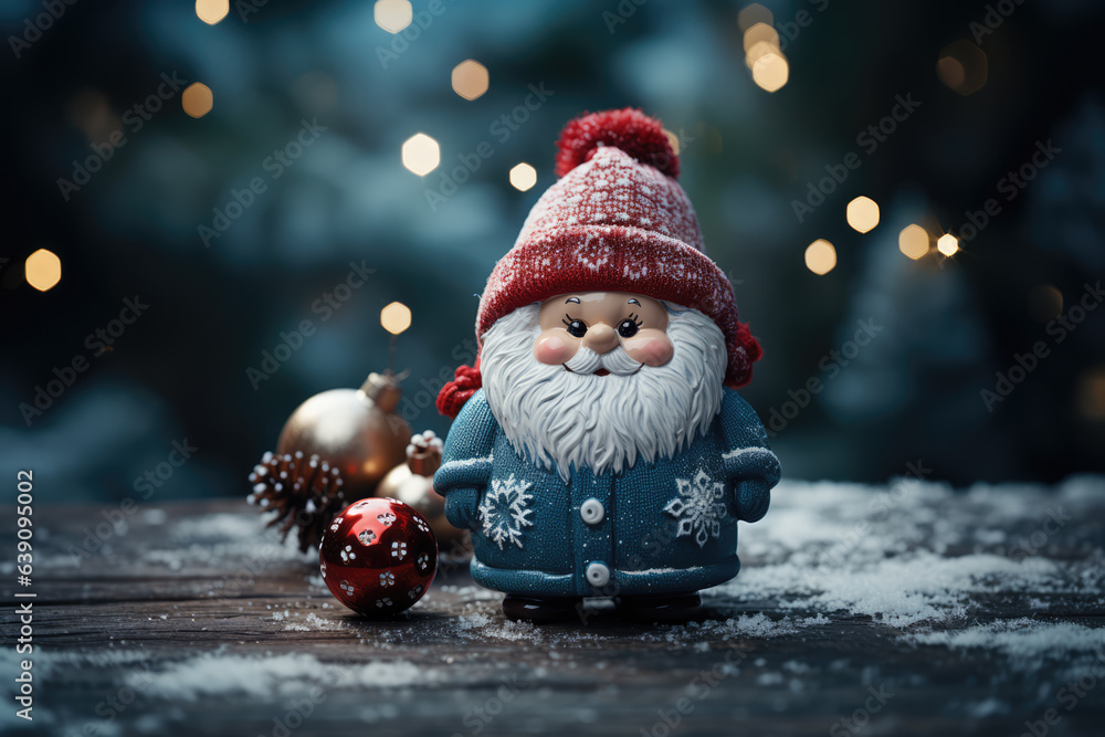 Tiny Santa Claus Ornaments and Figurines Generative AI Tiny Santa Claus Ornaments and Figurines Generative AI